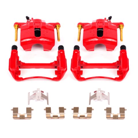 Power Stop 97-99 Acura CL Front Red Calipers w/Brackets - Pair