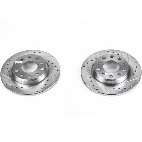 Power Stop 02-06 Audi A4 Rear Evolution Drilled & Slotted Rotors - Pair