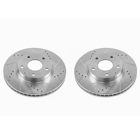 Power Stop 14-16 Mazda 3 Front Evolution Drilled & Slotted Rotors - Pair