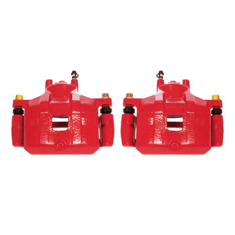 Power Stop 08-17 Mitsubishi Lancer Front Red Calipers w/Brackets - Pair