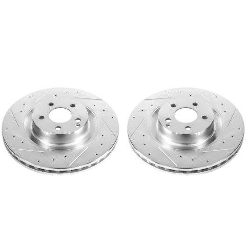 Power Stop 09-14 Mercedes-Benz CL550 Front Evolution Drilled & Slotted Rotors - Pair