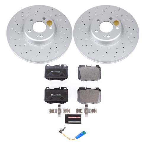 Power Stop 2018 Mercedes-Benz C350e Front Euro-Stop Brake Kit