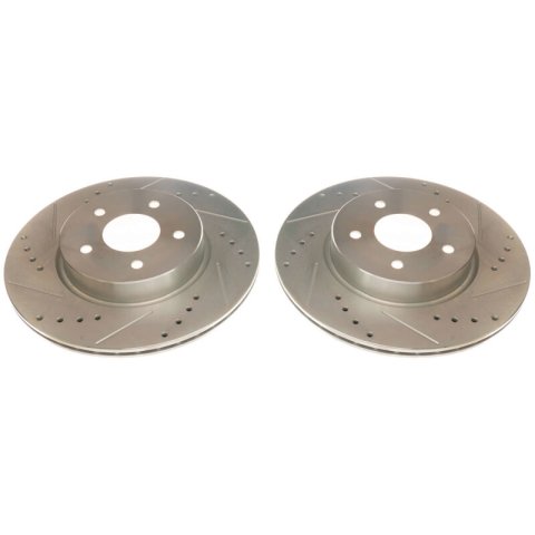 Power Stop 19-20 Infiniti QX50 Rear Evolution Drilled & Slotted Rotors - Pair