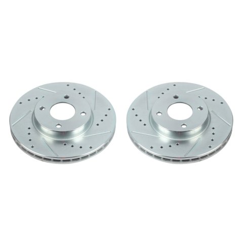 Power Stop 18-19 Nissan Kicks Front Evolution Drilled & Slotted Rotors - Pair