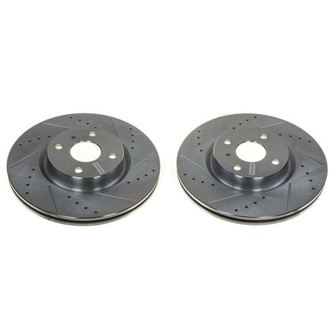 Power Stop 16-21 Mazda MX-5 Miata Front Evolution Drilled & Slotted Rotor - Pair