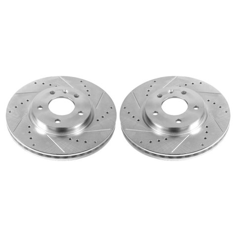 Power Stop 21-22 Chevrolet Trailblazer Rear Drilled & Slotted Rotor (Pair)