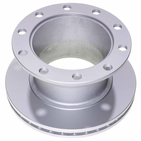 PowerStop Evolution GEOMET Coated Rotors for 2003-2009 C6500 KODIAK, TOPKICK - AR84109EVC Brake Rotor, Coated, Solid Surface, Iron, Geomet Coated, 15.40 in. O.D., Rear, Chevrolet, GMC, Each