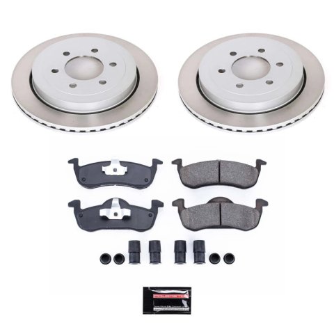 PowerStop Z17 Evolution Plus Semi-Coated Rotor Brake Kits for 2007-2009 EXPEDITION, NAVIGATOR - SC4682 and Pad Combo, Semi-Coated, Front, Solid Surface Rotors, 13.78 in. O.D., Ceramic Pads, Ford, Lincoln, Kit