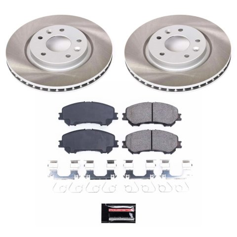 Power Stop 17-22 Nissan Rogue Sport Front Semi-Coated Rotor Kit