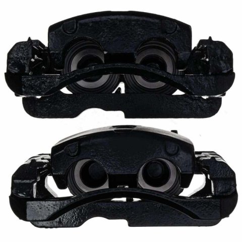 PowerStop Performance Powdercoated Brake Calipers S4728BLK Disc Caliper, Cast Iron, Black, 2-Piston, Cadillac, Chevy, GMC, Pair