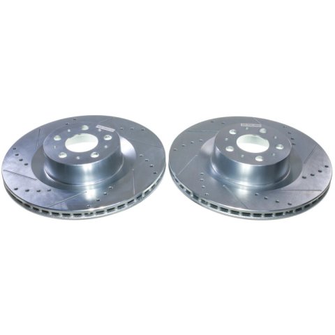 Power Stop 20-24 Tesla Y Front Drilled & Slotted Rotor - Pair