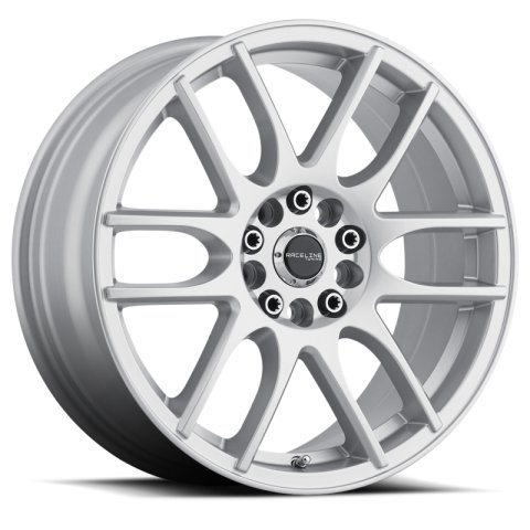 Raceline 141S Mystique 17x7.5in / 5x110/5x115 BP / 40mm Offset / 72.62mm Bore - Gloss Silver Wheel