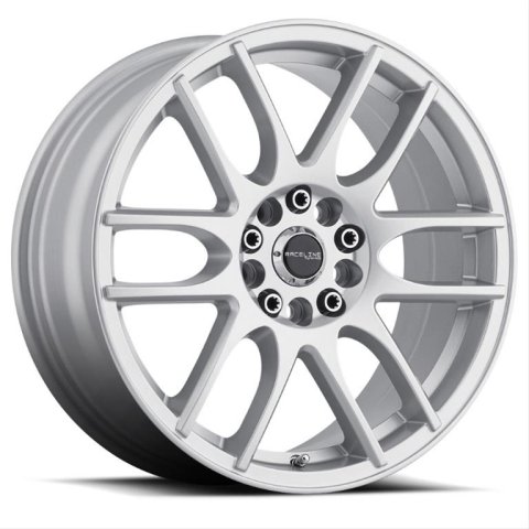 Raceline 141S Mystique 17x7.5in / 5x112/5x120 BP / 40mm Offset / 74.1mm Bore - Gloss Silver Wheel