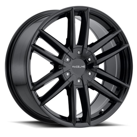 Raceline 158B Impulse 20x8.5in / 6x139.7/6x135 BP / 15mm Offset / 106.1mm Bore - Gloss Black Wheel