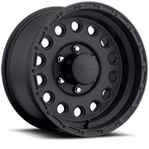 Raceline 887B Rock Crusher 16x10in / 8x170 BP / -24mm Offset / 130.81mm Bore - Satin Black Wheel