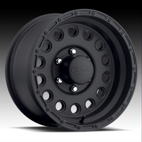 Raceline 887B Rock Crusher 17x9in / 5x127 BP / 0mm Offset / 83.82mm Bore - Satin Black Wheel