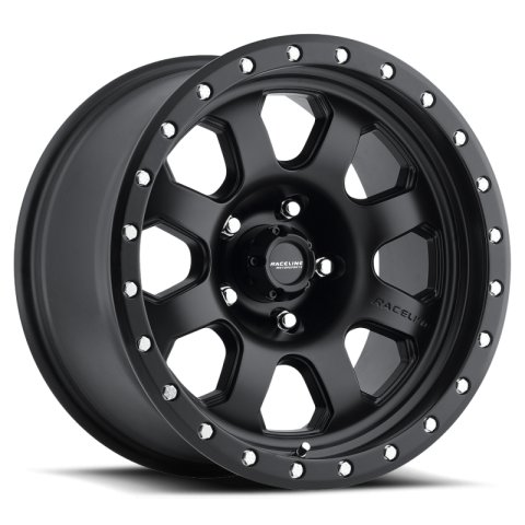 Raceline 929B Avenger 17x9in / 6x139.7 BP / 20mm Offset / 107.95mm Bore - Satin Black Wheel