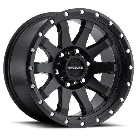 Raceline 934B Clutch 20x10in / 6x135 BP / -19mm Offset / 87.1mm Bore - Satin Black Wheel