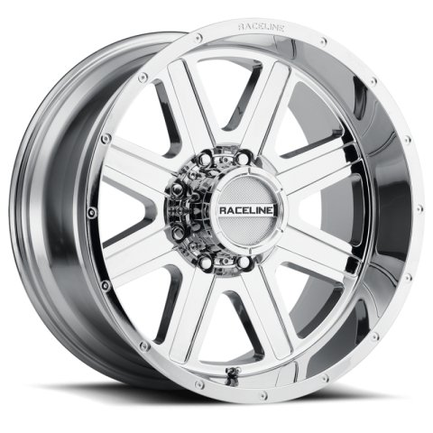 Raceline 940C Hostage 20x9in / 6x135 BP / 12mm Offset / 87.1mm Bore - Chrome Wheel