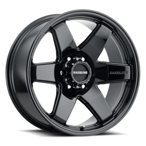 Raceline 942B Addict 16x8in / 5x114.3 BP / 0mm Offset / 78.1mm Bore - Gloss Black Wheel
