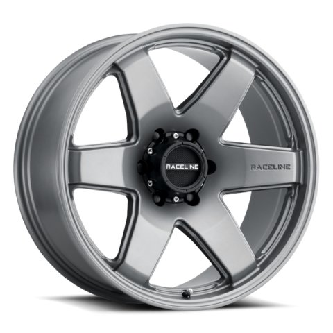 Raceline 942GS Addict 22x9.5in / 6x139.7 BP / 35mm Offset / 106.1mm Bore - Greystone Wheel