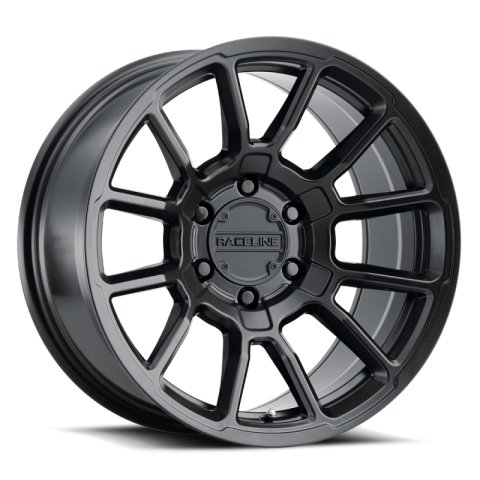 Raceline 950B Gauge 18x9in / 6x139.7 BP / 30mm Offset / 106.1mm Bore - Satin Black Wheel
