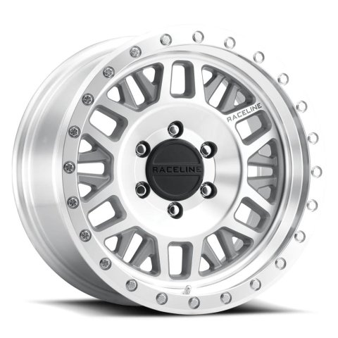 Raceline 951MC Ryno 17x9in / 5x139.7 BP / -12mm Offset / 106.5mm Bore - Machined Wheel