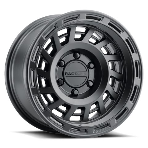Raceline 957B Halo 17x9in / 6x135 BP / -12mm Offset / 87.1mm Bore - Satin Black Wheel