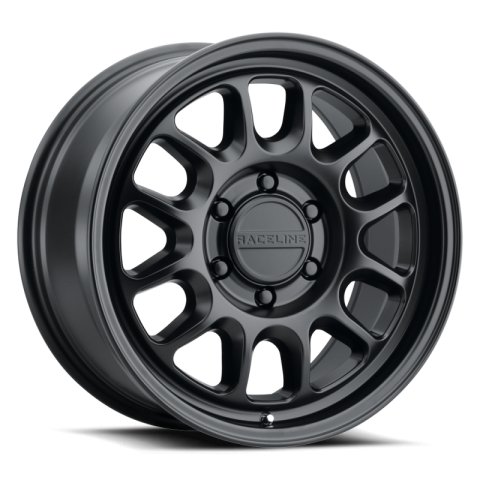 Raceline 958B Rogue 17x8in / 5x110 BP / 30mm Offset / 72.62mm Bore - Satin Black Wheel