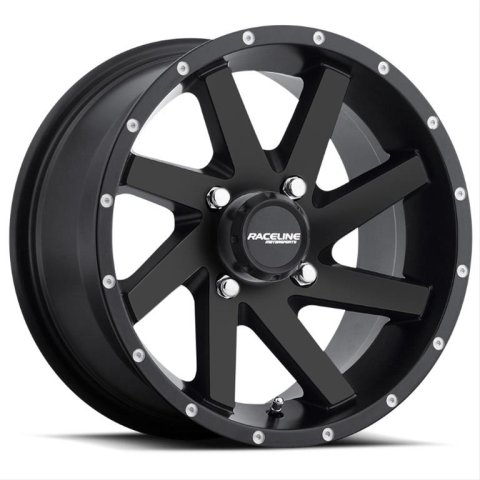 Raceline A82B Twist 14x7in / 4x137 BP / 10mm Offset / 110.18mm Bore - Satin Black Wheel