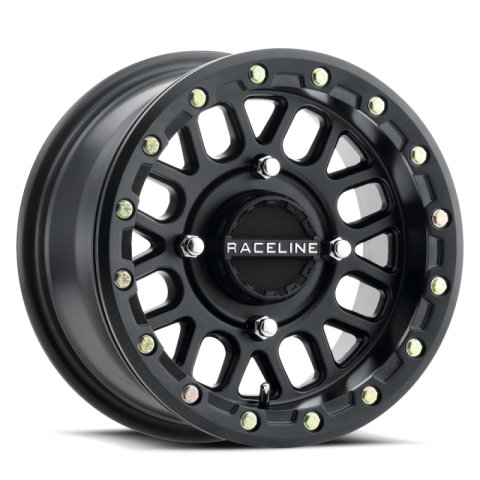 Raceline A92B Podium 14x7in / 4x137 BP / 10mm Offset / 110.18mm Bore - Satin Black Beadlock Wheel