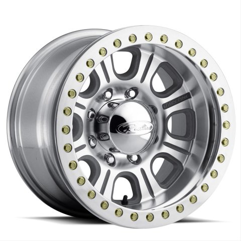 Raceline RT233 Monster 17x9.5in / 5x139.7 BP / -32mm Offset / 107.95mm Bore- Machined Beadlock Wheel