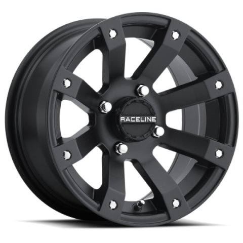 Raceline A79 Scorpion 12x7in / 4x136.5 (10mm) BP/5+2 10mm Offset/110.18mm Bore - Satin Black Wheel