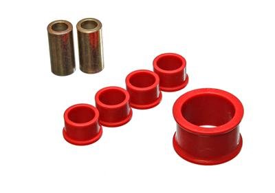 Energy Suspension 02-09 Nissan 350Z / 03-07 Infiniti G35 Coupe Red Rack and Pinion Bushing Set