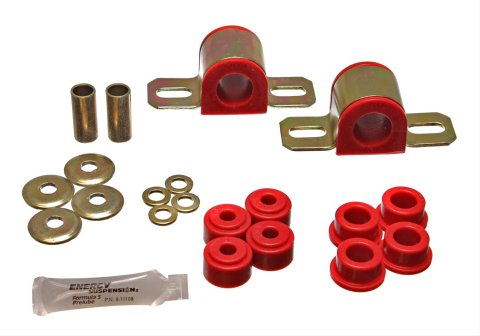 Energy Suspension 84-01 Jeep Cherokee Red Front 25mm Sway Bar Bushing Set w/End Link Bushings