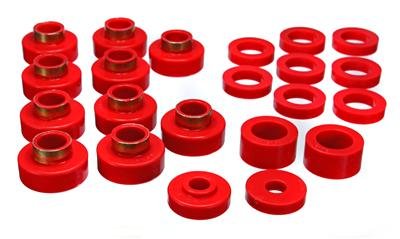 Energy Suspension CJ5-7 Body Mounts - Red