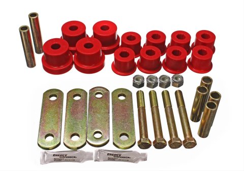 Energy Suspension GM Heavy Duty Shackle Set - Red