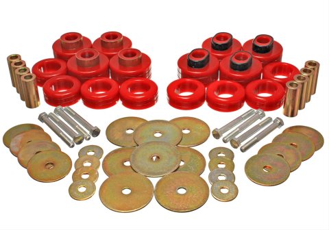 Energy Suspension Cab Mount Set - Club Cab - Red