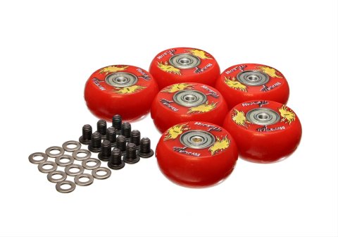 Energy Suspension 2in /50 Mm Wheel (6 Ea) - Red