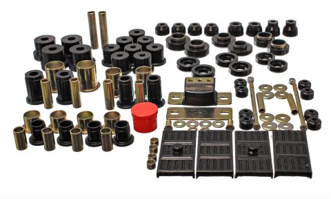 Energy Suspension 67-69 Chevrolet Camaro (w/mono leaf springs) Black Hyper-flex Master Bushing Set