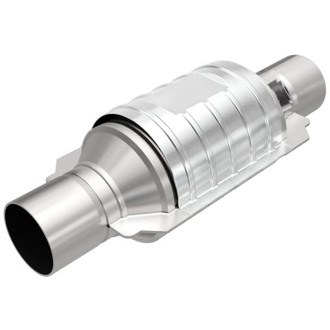 MagnaFlow Univ Cat Conv 2.5in Inlet/Outlet Ctr/Ctr Round 9in Body L x 5.125in W x 13in Overall L