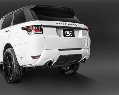 MagnaFlow Cat-Back 15-16 Land Rover Ranger Rover V6 SS 2.5in Dual Split Rear Exit 4.5in Black Tips