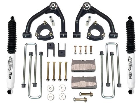 Tuff Country 14-18 Silverado 1500 4wd 4in Uni-Ball Lift Kt (Alum/Stmpd 2 Pc Stl Up Cntrl Arm SX8000)