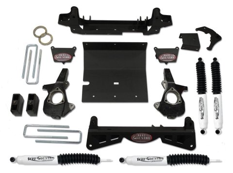 Tuff Country 01-10 Chevy Silverado 2500HD 4x4 4in Lift Kit (w/3pc Sub Frame SX8000 Shocks)