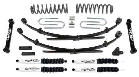 Tuff Country 87-01 Jeep Cherokee 4x4 3.5in Lift Kit with Rear Leaf Springs (SX6000 Shocks)