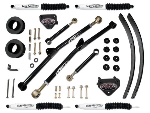 Tuff Country 94-99 Dodge Ram 3500 4x4 3in Long Arm Lift Kit w/ Shocks (SX8000)