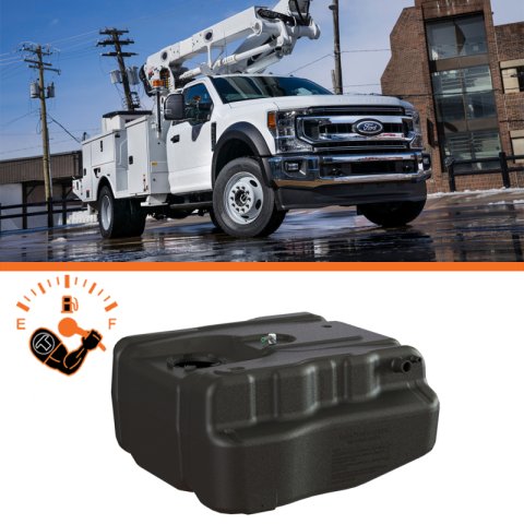 Titan Fuel Tanks 17-22 Ford F-350/F-450/F-550 40 Gallon After-Axle Auxiliary Fuel Tank System