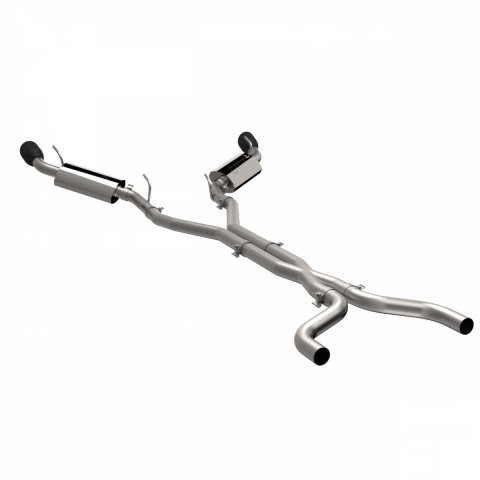 QTP 2010-2013 Chevrolet Camaro SS 6.2L QTP AR3 Cat Back Black Tips