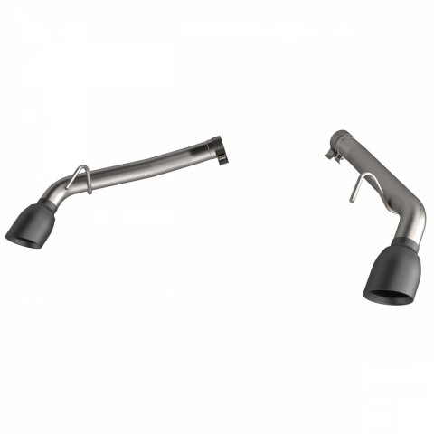 QTP 2014-2015 Chevrolet Camaro SS QTP Eliminator Axle Back Black Tips