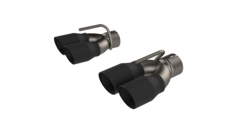 QTP 2015-2023 Dodge Challenger 6.2/6.4L QTP Black Quad Tip Adapter
